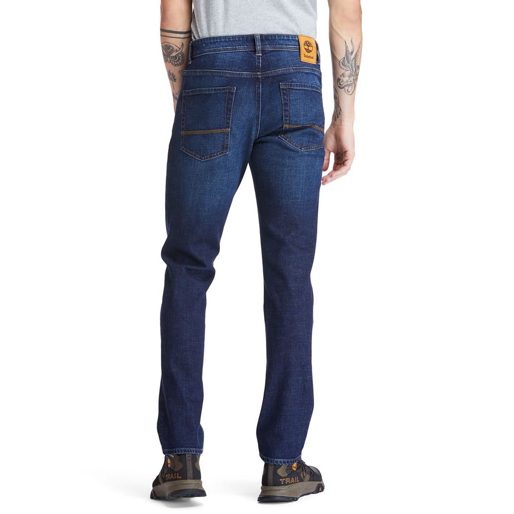 Pantaloni Timberland Barbati Bleumarin - Sargent Lake Slim Denim Jeans - Romania - HXDSJI703